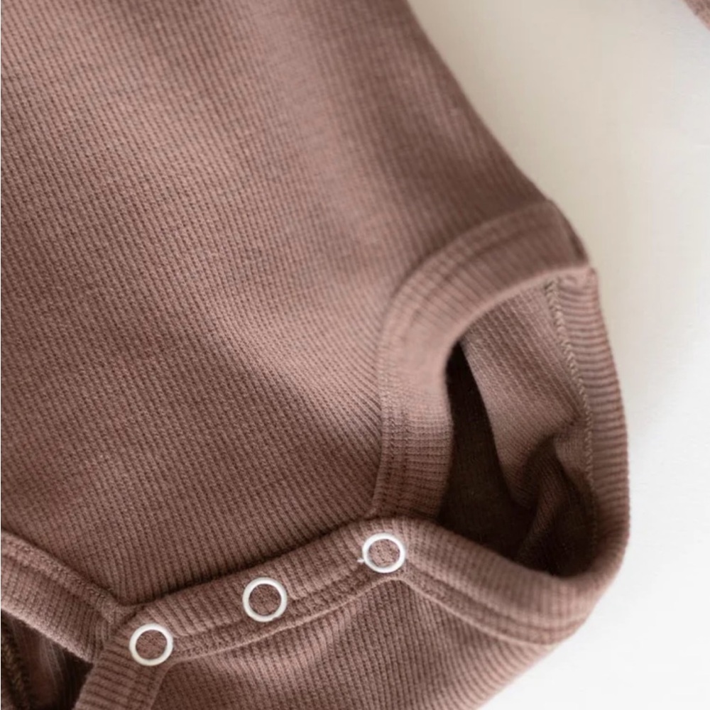 Organic Ribbed Kids Matching Set - Neutral Tones - Picture 5 of 8